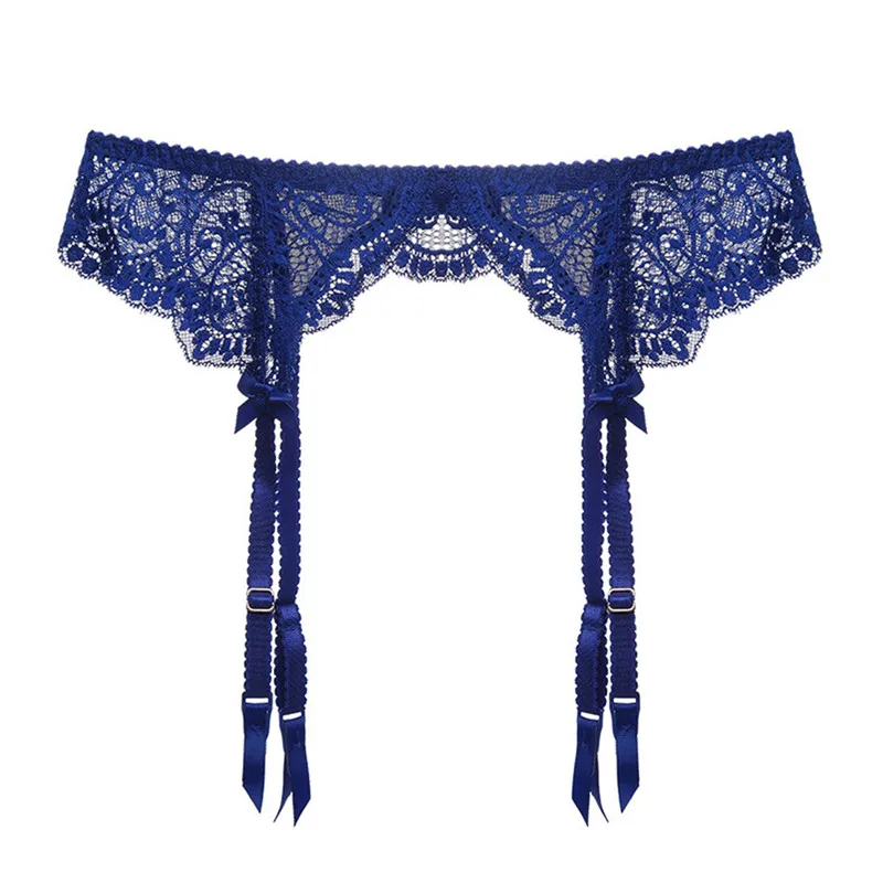 
Varsbaby ladies sexy floral lace underwear transparent bow breathable garters for women 