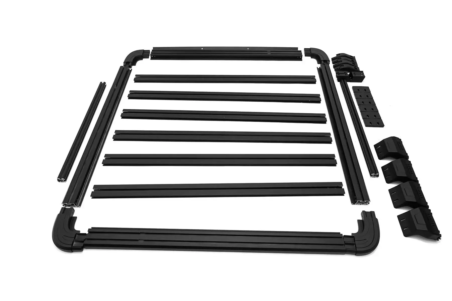 High Offroad Car Parts Accessories 4x4 Luggage Carrier Quality Aluminum Roof Rack for Jeep Wrangler JK JL 2018+