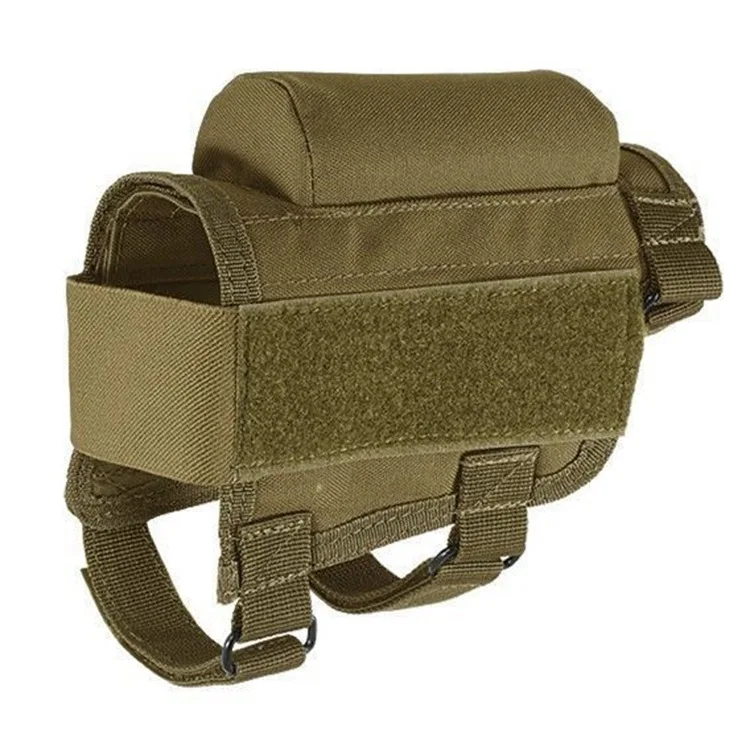 Adjustable Tactical Buttstock Shell Holder Cheek Rest Pouch Holder Pack With Ammo Carrier Case