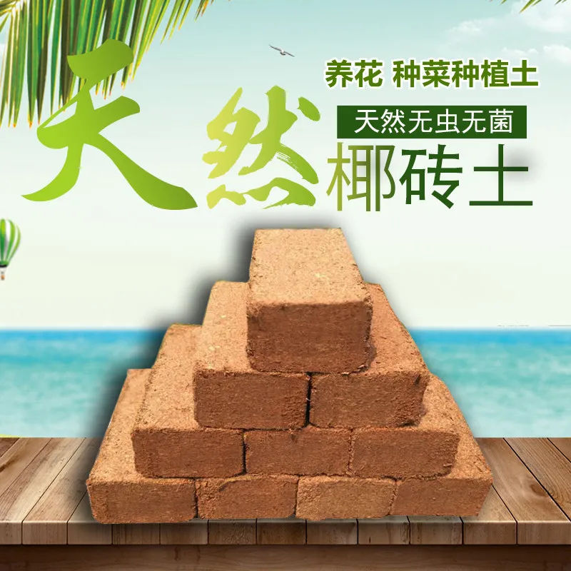 Coconut Coir Bricks ,Compressed Coconut Fiber Substrate Coir Pith Growing Media,for Potting Soil, Herbs, Garden