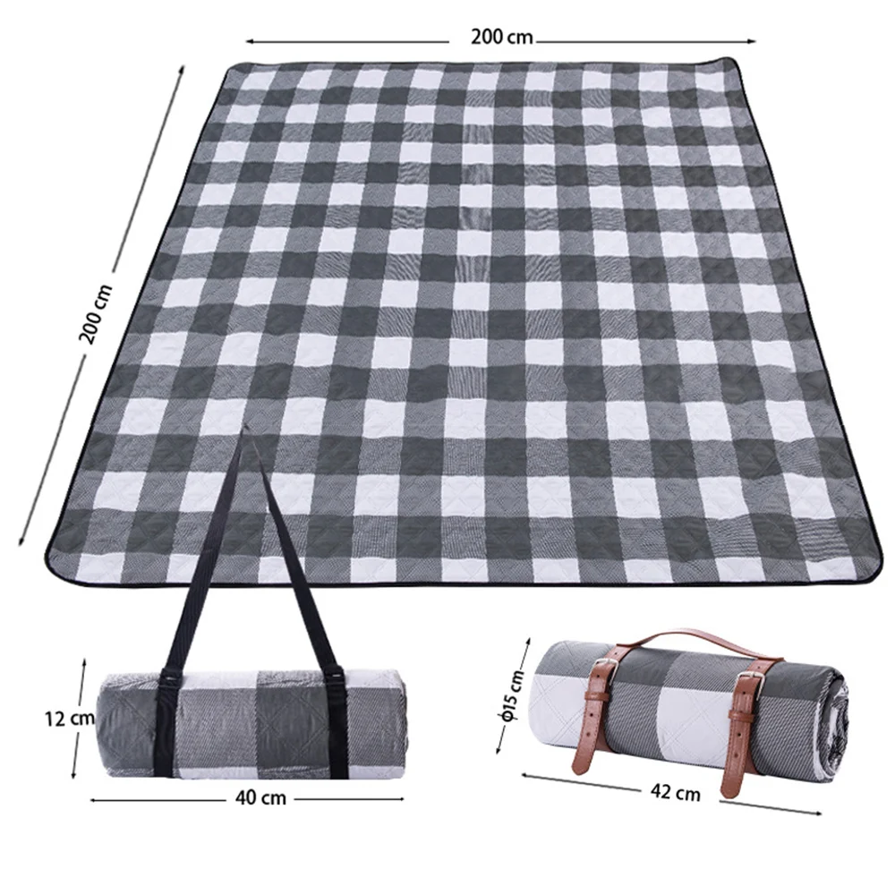 Factory Wholesale Beach Mat Camping Mat Blanket Camping Mat With Leather Strap