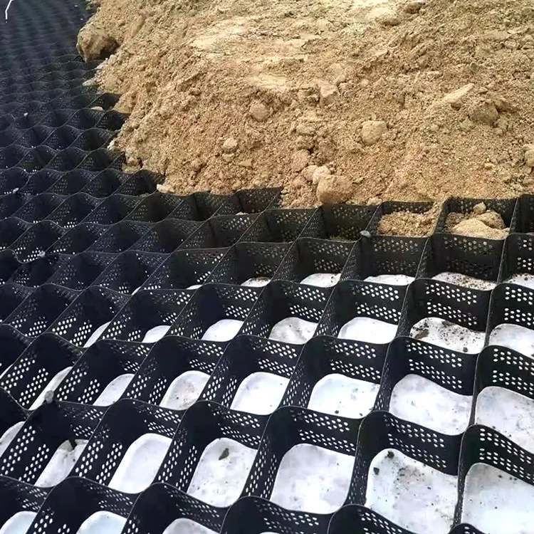 ZCWY HDPE geocells plastic geocell gravel grid hdpe geocell for retaining wall road construction