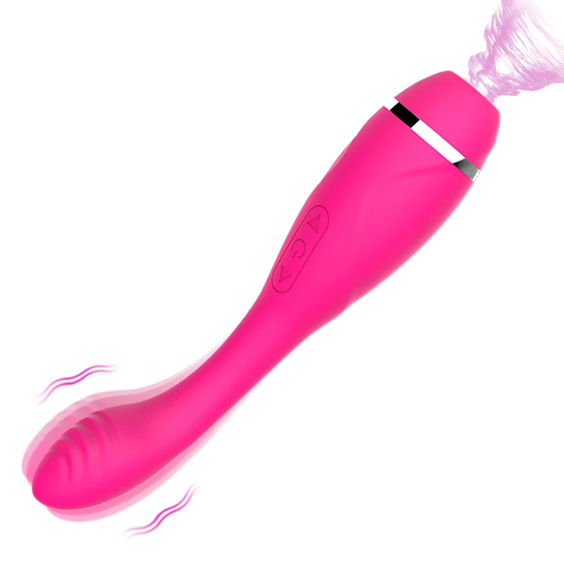Wholesale New Silicone Strong Handheld AV Wand Massage Clitoris Sucking Vibrator Adult Sex Toy