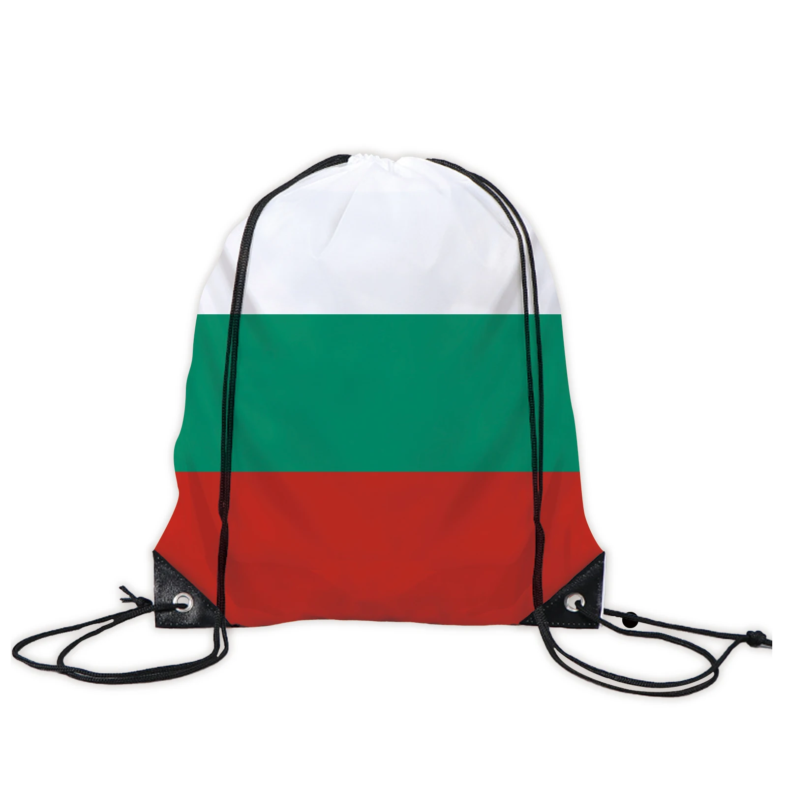 Bundle pocket Bulgaria wholesale color print advertising storage bag student shoulder drawstring polyester custom logo