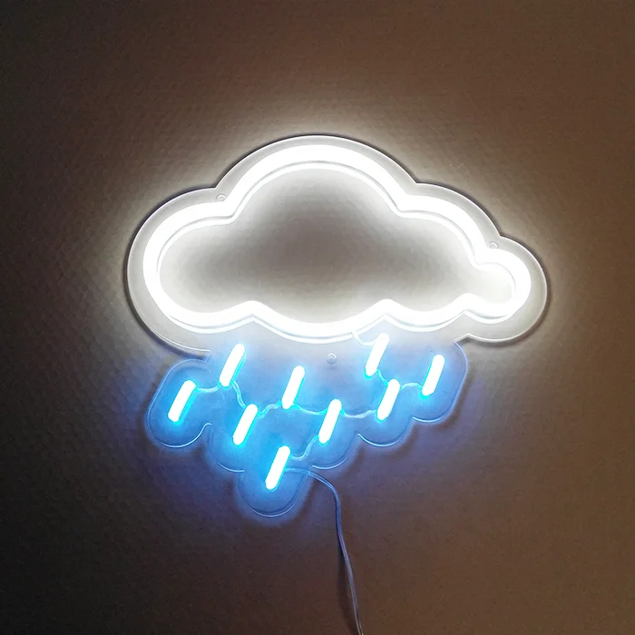 Custom LED Neon Sign Weather LED Light neon rain and clouds sign light neon