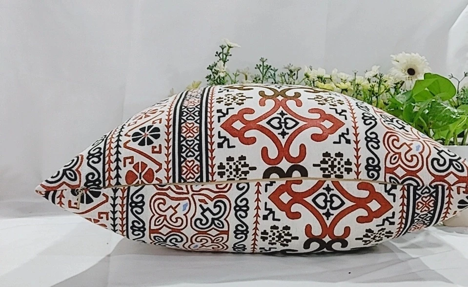 
African ethnic home decorative linen pillow case tribal cushion cover 