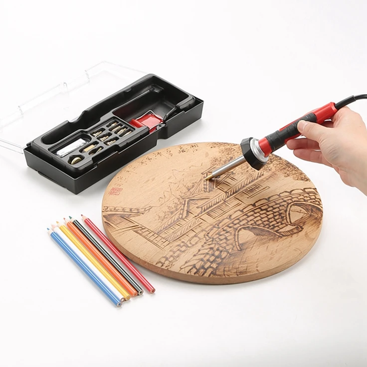Welding Diy Tools Electronic Soldering Iron Set Pyrography Kit Wood Burning Pen Kits For Carving Pyrography