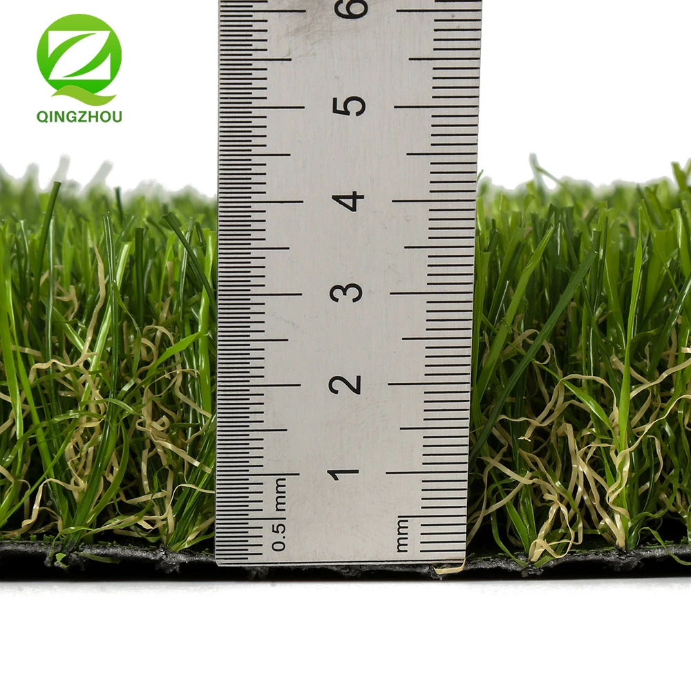 QINGZHOU L001 quality artificial grass carpet landscape outdoor synthetic grass price three color artifical grass for garden
