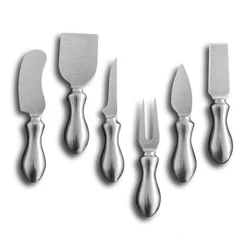 Wholesale Kitchen Cheese Knife Set Hollow Handle Reusable Stainless Steel Cheese Knife