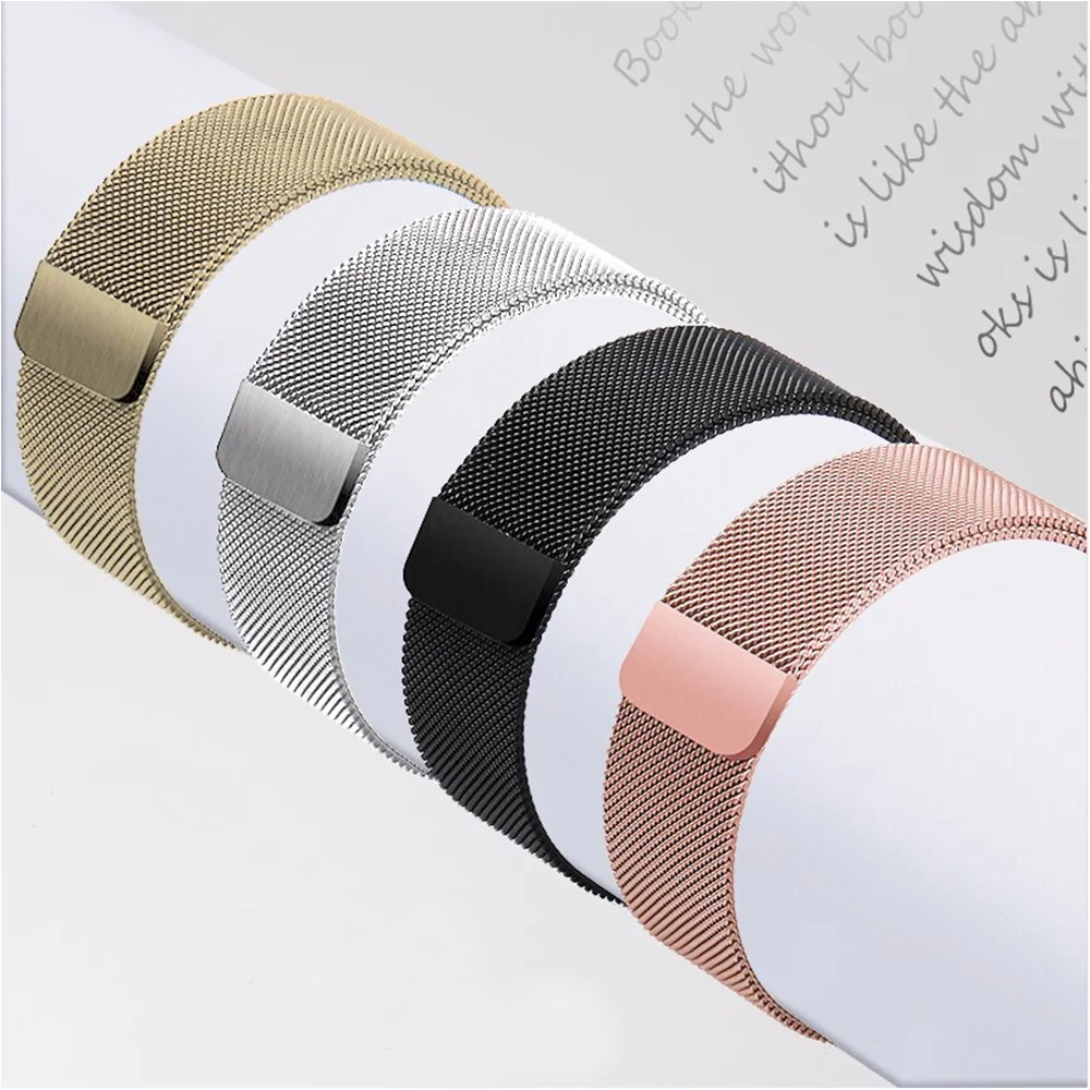  Классическая Быстрая доставка Milanese Loop Correa для Apple Watch сетчатый ремешок из нержавеющей стали Series