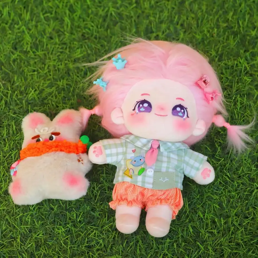 Original custom plush doll clothes costume workwear suit shirt custom 20cm plush doll with clothes