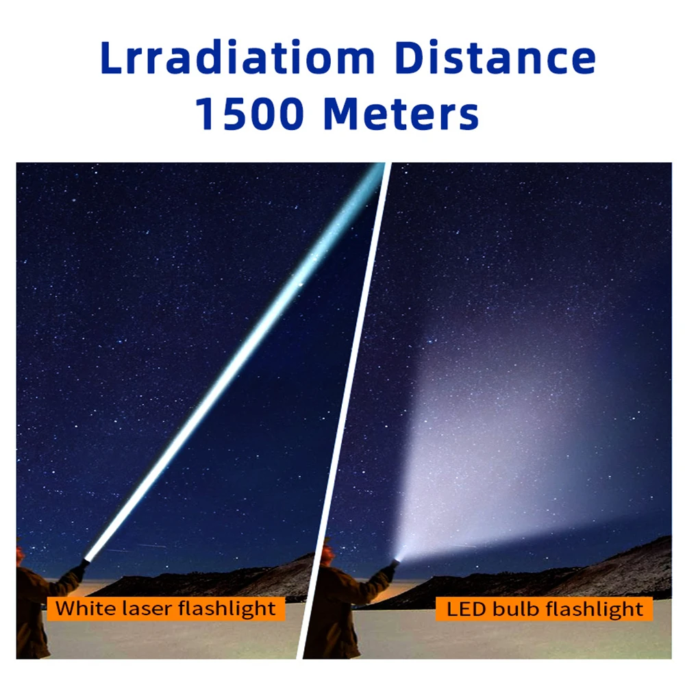 3000m white laser long range self defense waterproof portable rechargeable led tactical lanterns torch light flashlights
