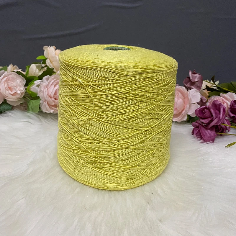 Wholesale Customization Natural Fiber Yarn 55% Hemp 45% Cotton 30S Flax Cotton Blended Yarn for Weaving Knitting