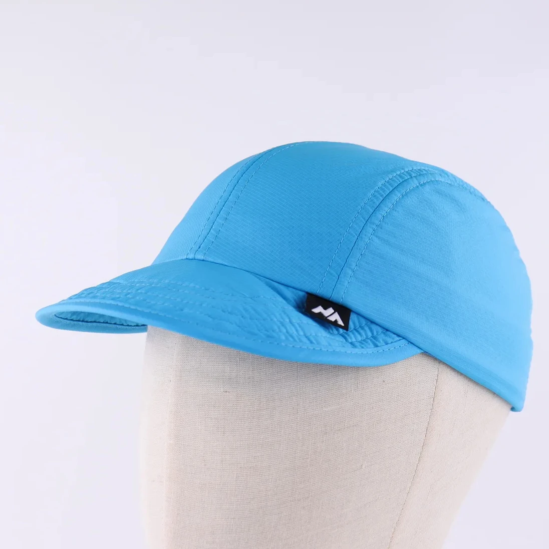 Custom Logo Sports Cap Soft Panel Camper Cap with Fold Label Waterproof and Reflective Printing for Fishing Beach Performance
