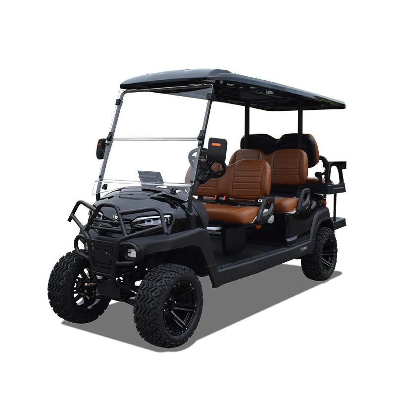 4+2 Seater Electric Golf Cart Aluminum Frame 72V Lithium Battery Golf Buggy