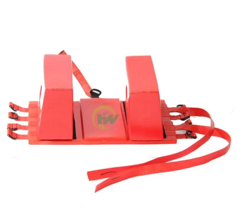 First aid medical rescue head immobilizer for spine board stretcher