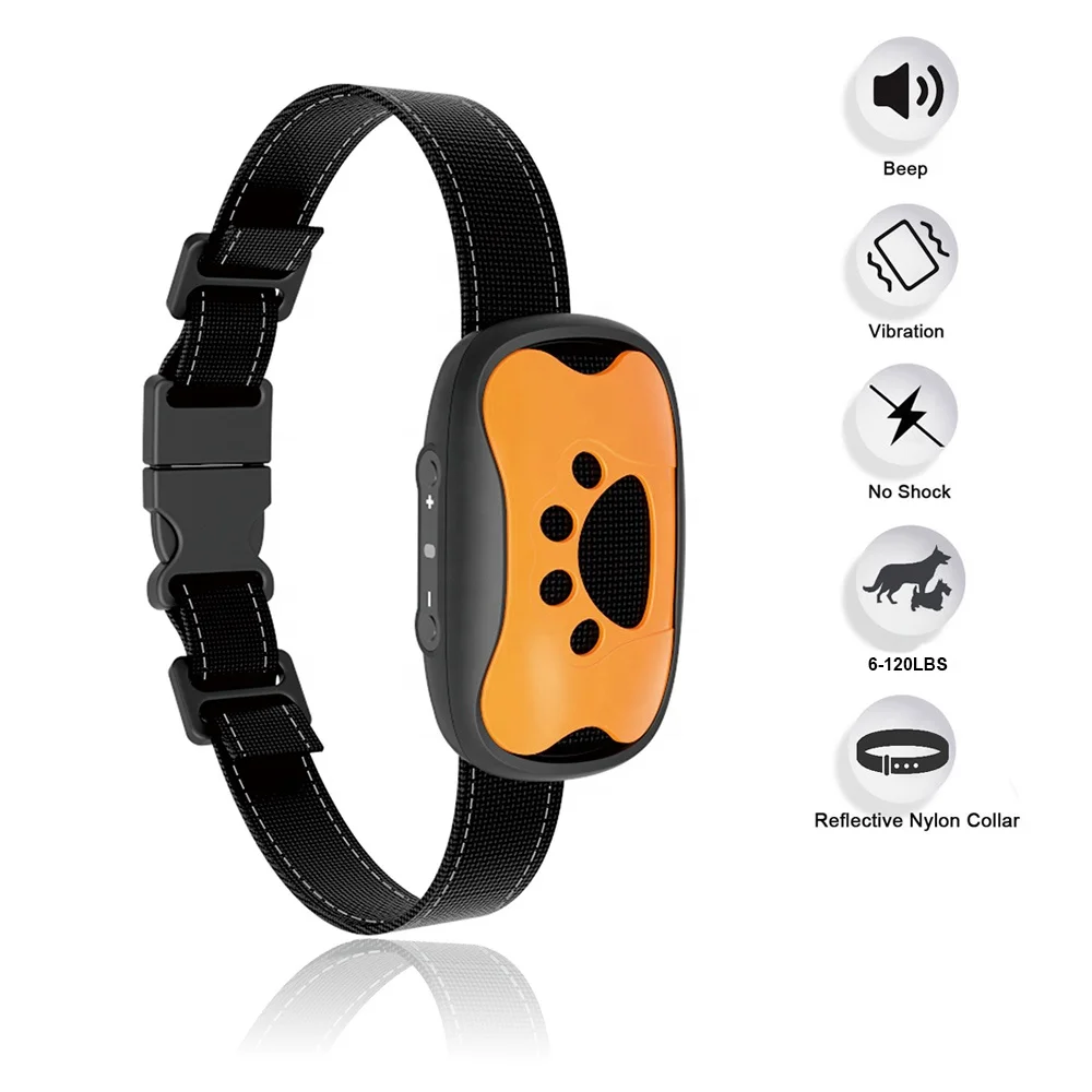 Hot Sale Humane Adjustable Vibration Anti Bark Training Collar No Shock for Dogs