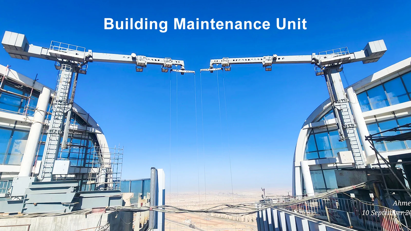 ZK Easy Operation Gondola System Building Maintenance Unit Aerial Construction Bmu Cradle