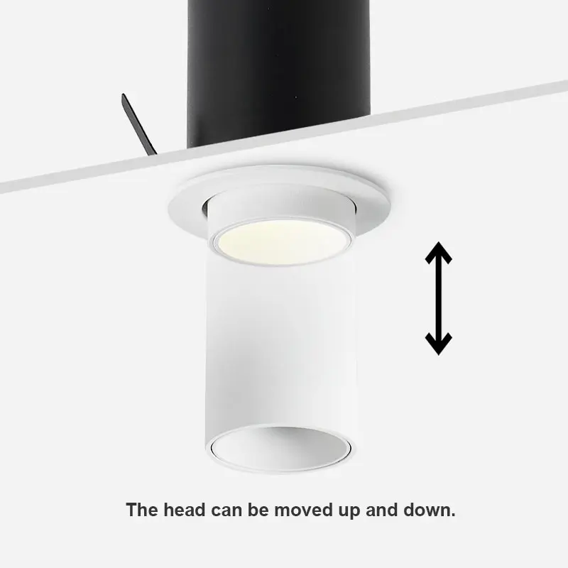 Retractable LED Downlight Adjustable LED Spotlight MINI 3W Downlight LED Recessed Spotlight