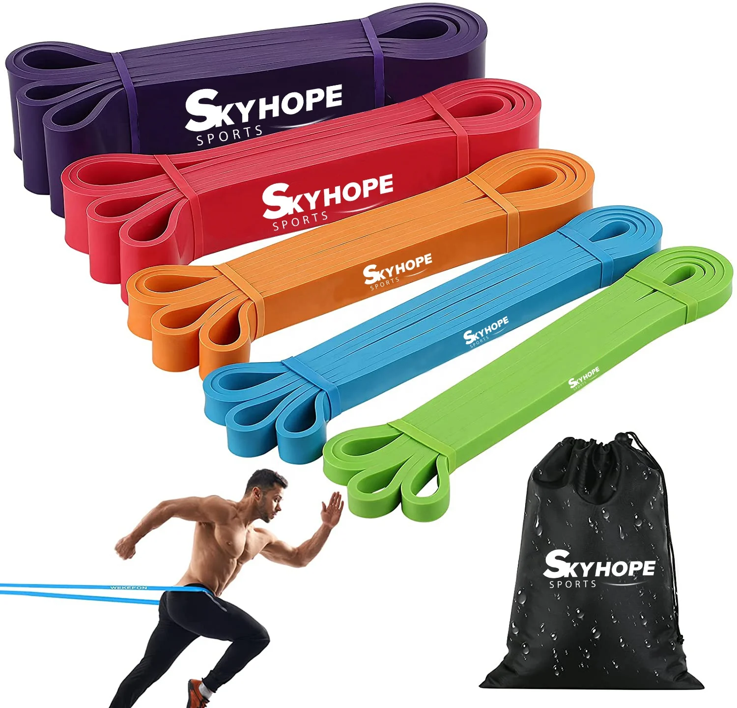 Pull Up Assistance Bands Set for Men & Women Latex Material