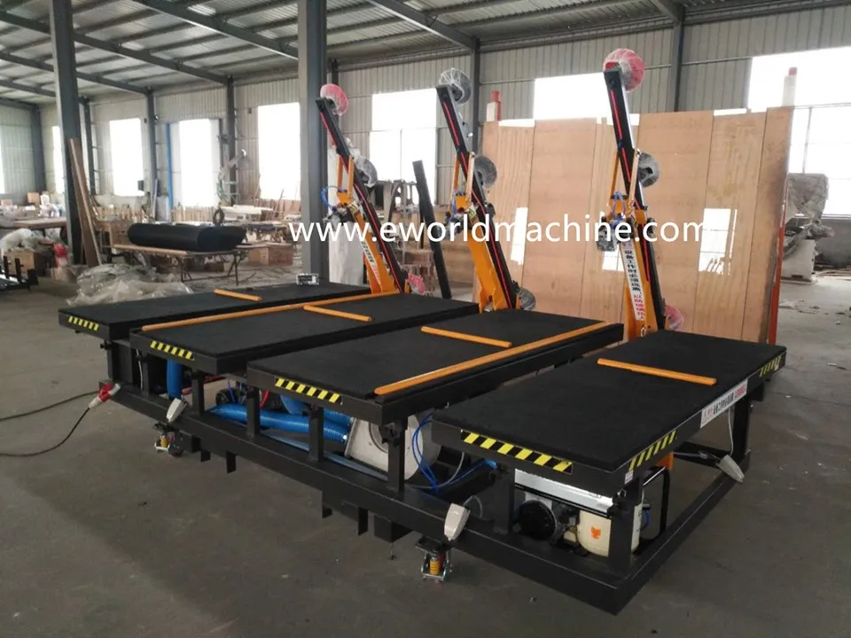 Automatic glass loading table with cutting breaking table loading table/ float glass cutting and tilt glass breaking machine