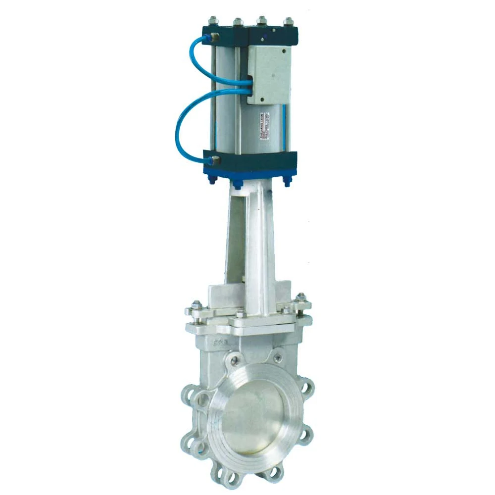 stainless steel/carbon steel electric actuator operated DN200 knife gate valve for paper-making water treatment