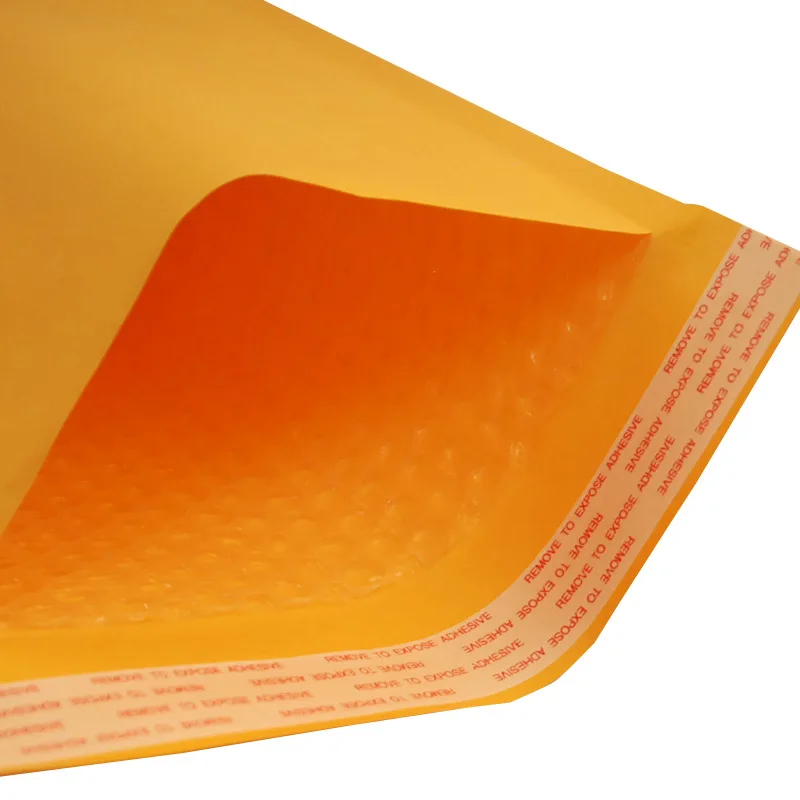 Golden kraft padded envelope bubble cushion mail express mailing bag custom size logo