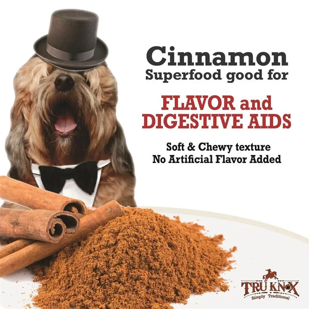 
Truknox Natural Soft and Chewy Made with HUMAN GRADE Chicken Meat and Cinnamon Snack Dog Treats 