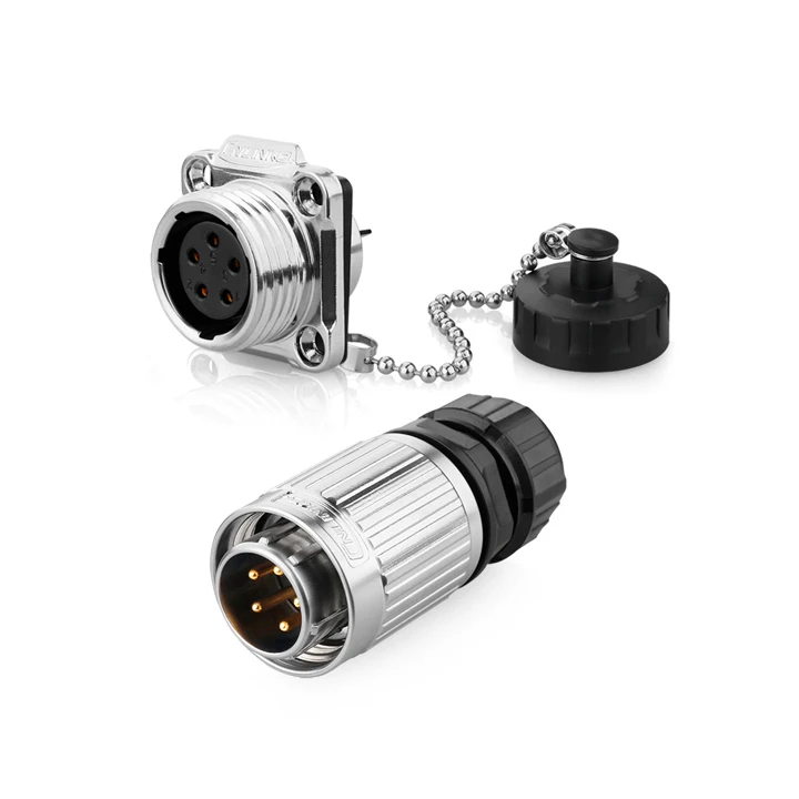 M20 Metal Screw Electrical Plug Socket Solar DC Cable Panel Waterproof Aviation Connector