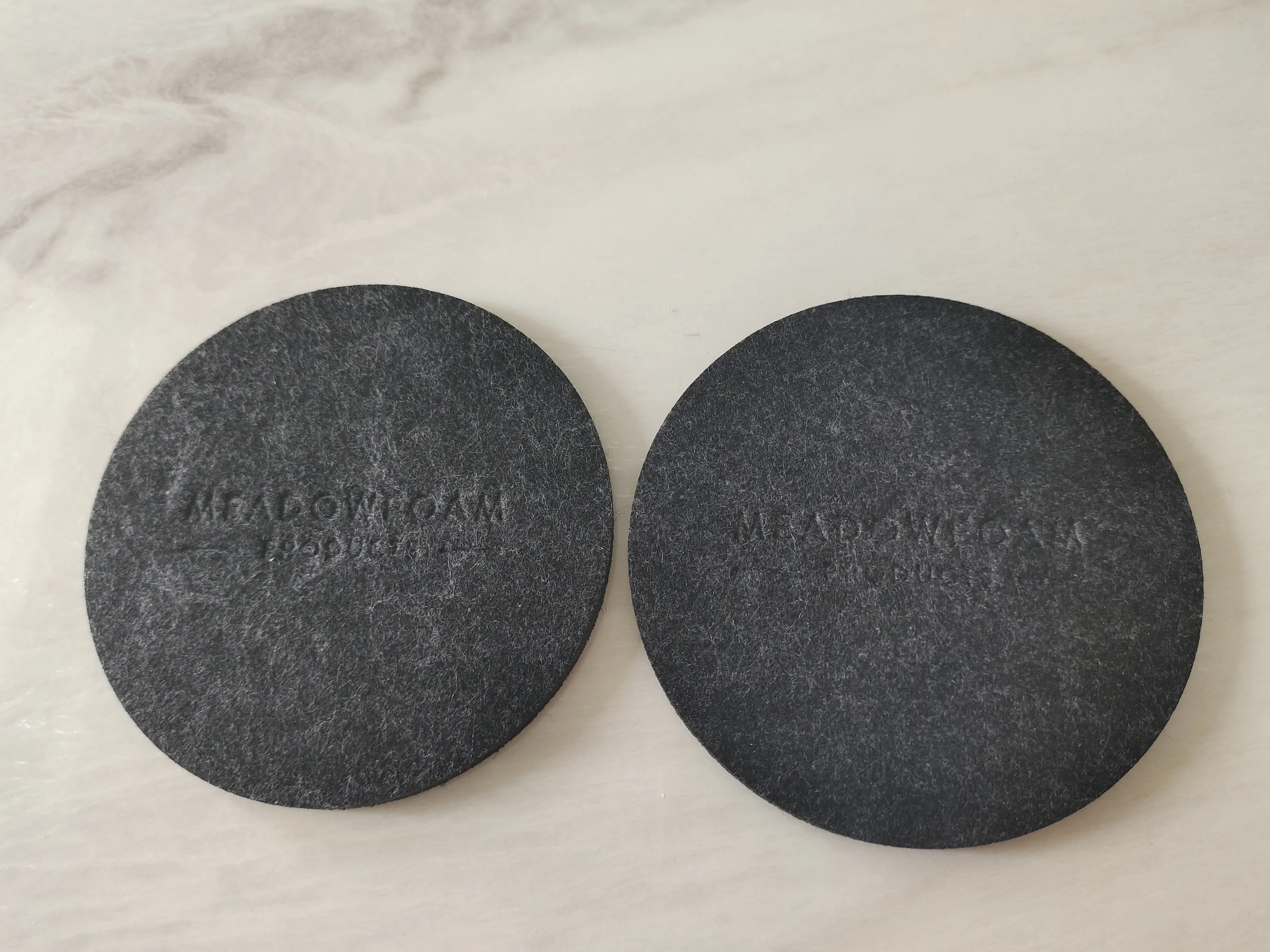 Customized Design Placement Cheap Black Drink Round Coasters Felt 5MM