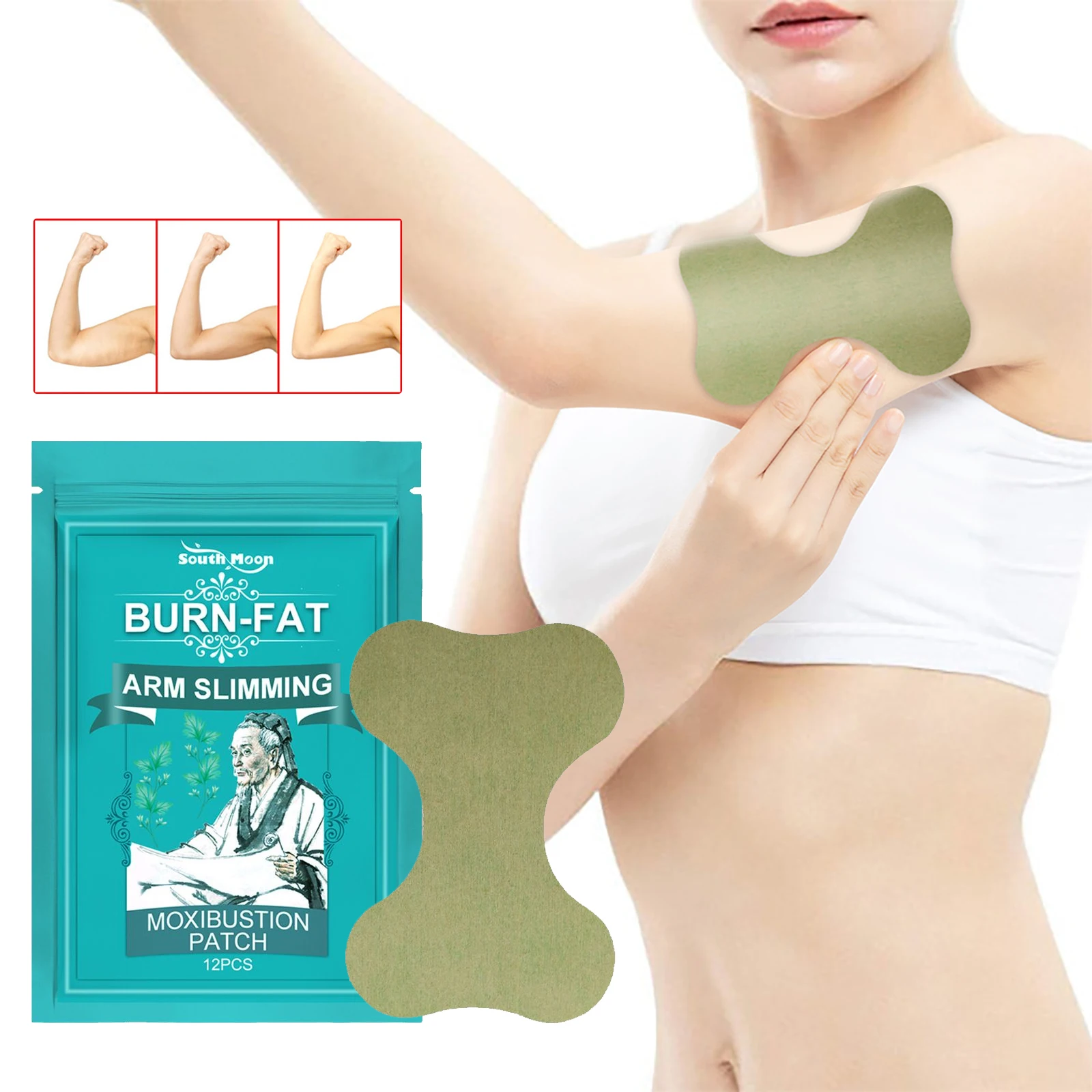 South Moon 12PCS Weight Loss Fat Burning Arm Slimming Patch Slimming Patches For Weight Loss