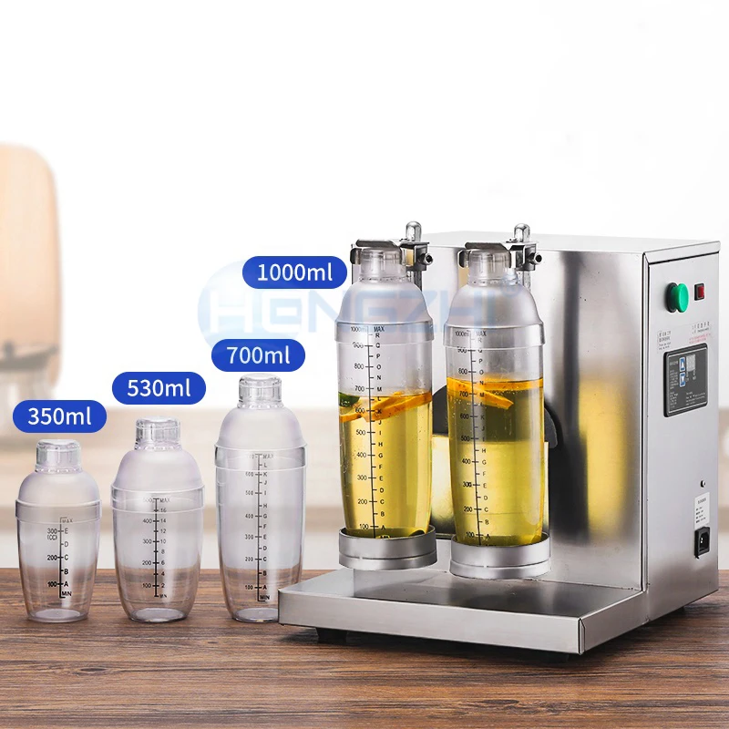 Commercial double cups automatic milk shake making machine bubble tea shaker boba shaking machine