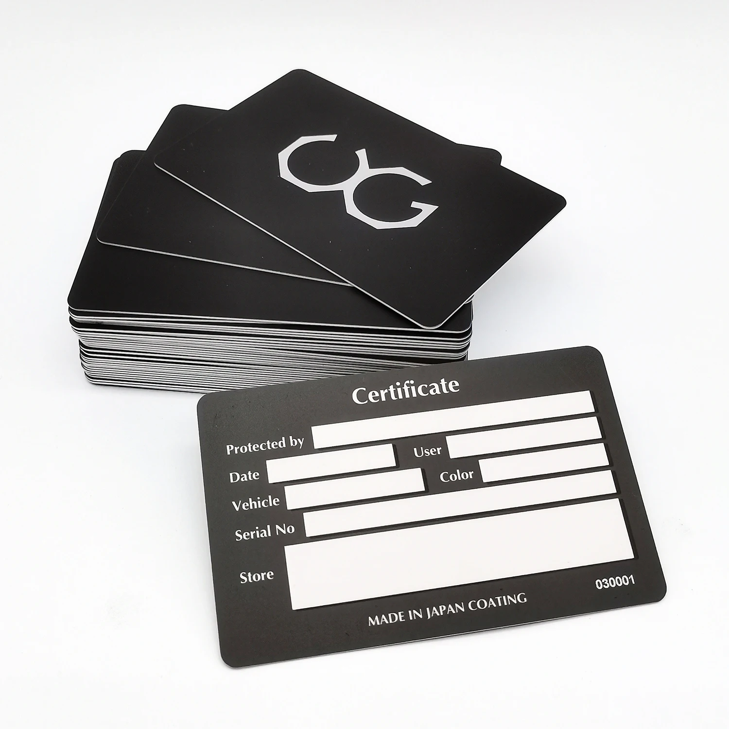 Customized Plastic Certificate of Authenticity Card