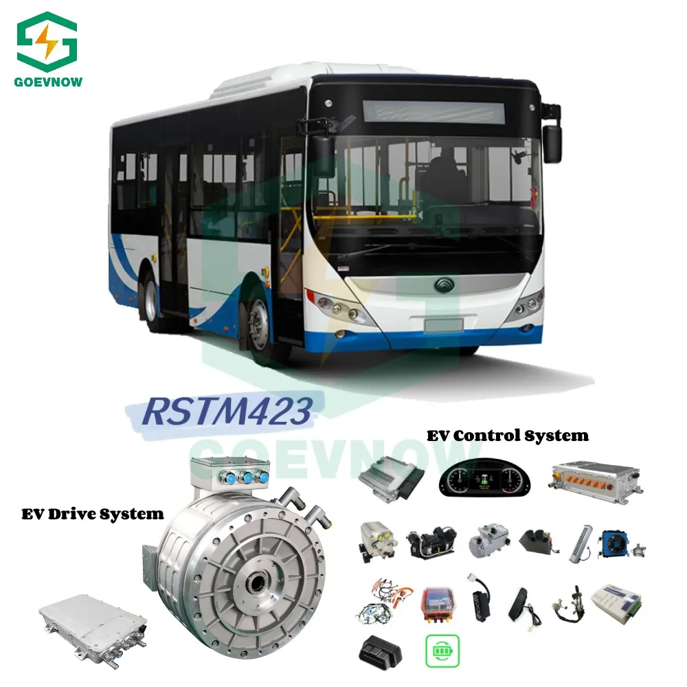 Goevnow High voltage EV bus conversion kit for 8 AMT bus RSTM423 PMSM AC motor controller VCU BMS for battery bus EV conversion