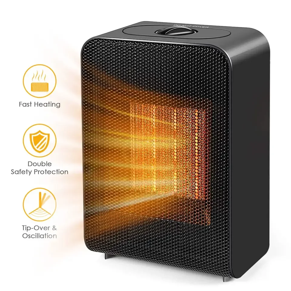 Household Small Multifunctional Heater 1500w Mechanical Button Portable Electric Room Space Heater