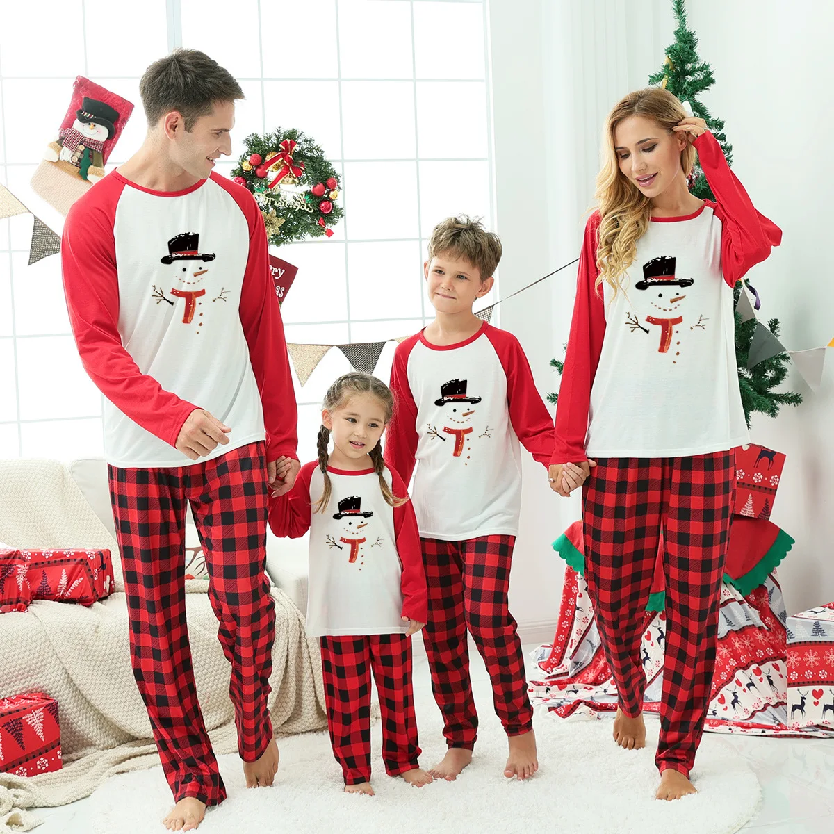 Festival Pjs Wholesale 2022 Striped Xmas Pyjamas Holiday Matching Family Christmas Pajama Sets