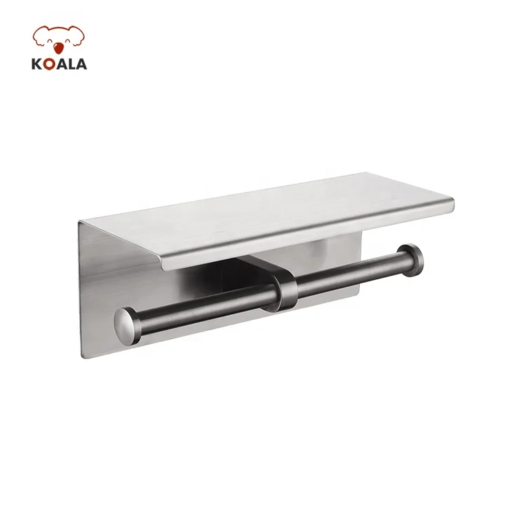 Industrial Bathroom Funny Tissue Toilet Paper Holder with Shelf