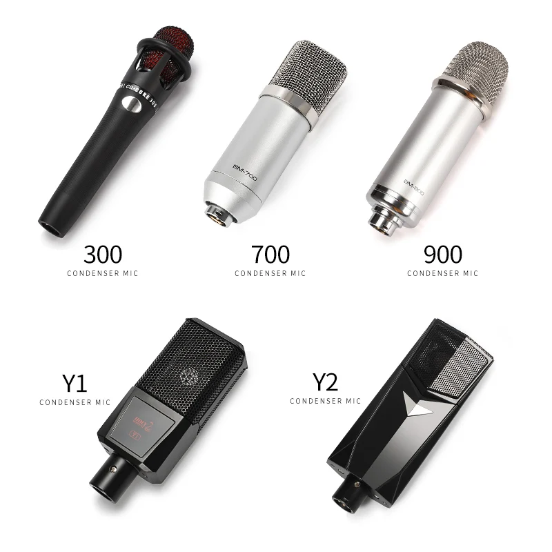 
Good Price BM700 Professional Condenser Microphone Wired Voice Recorder Metal Mic 