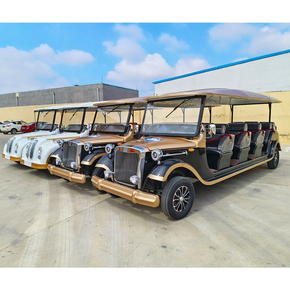 Despoit with Electric Classic Car With Canopy Comfortable Sightseeing Vintage Car Leisure Travel Classic Car