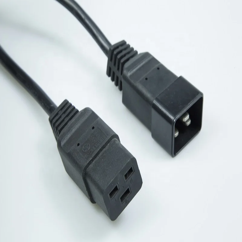CE одобренный IEC 320 конфигурация 250V C13/C14/C19/C20 AC питания удлинитель кабеля электрические кабели