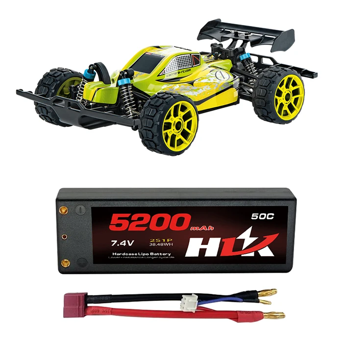 OEM factory  5200mAh 50C 7.4V RC Offroad Car Hard Case 2S1P Lipo Battery