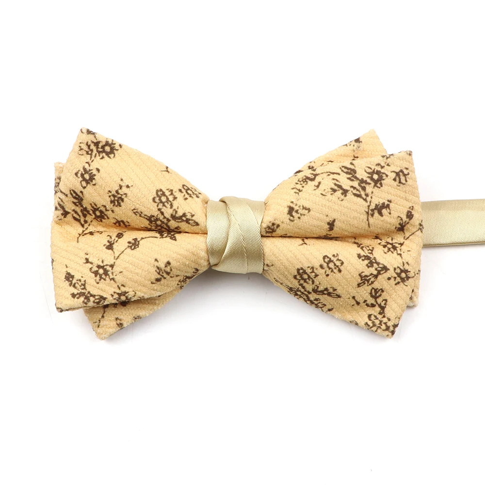 New Floral Flower Printed Brisk Soft Texture Bowtie Women&Men Dress Butterfly Adult Wedding bow tie Accessory Gift