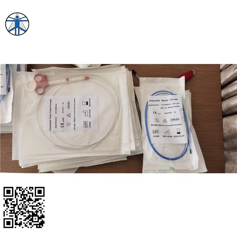 2.3mm disposable endoscopic alligator forceps Gastroscope, bronchoscope, rhino-pharyngoscope