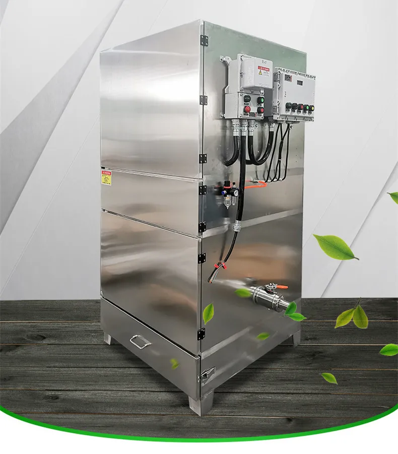 Stainless Steel Food Factory Powdered Sugar Detachable Washable Filter Cartridge Dust Collector for Bakery