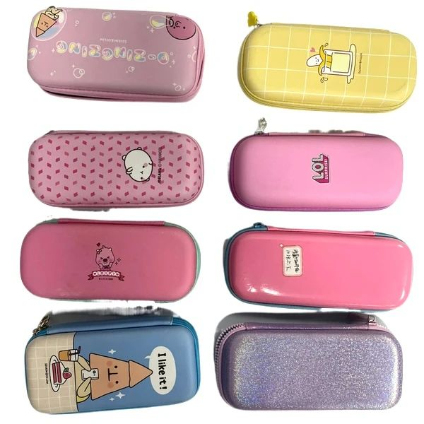 Factory Custom Fashionable Cute Cartoon 3d Stationery Storage Box Large Capacity Three-dimensional Square Waterproof Student Pen