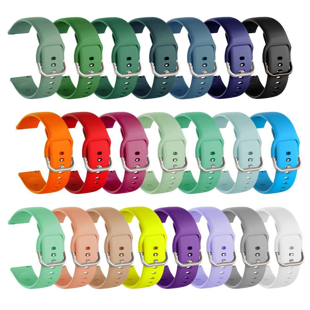 Customized Sport Amazfit Strap for Samsung Galaxy Watch Active Strap 20mm 22mm Watch Bands Replace Smart Wrist Strap