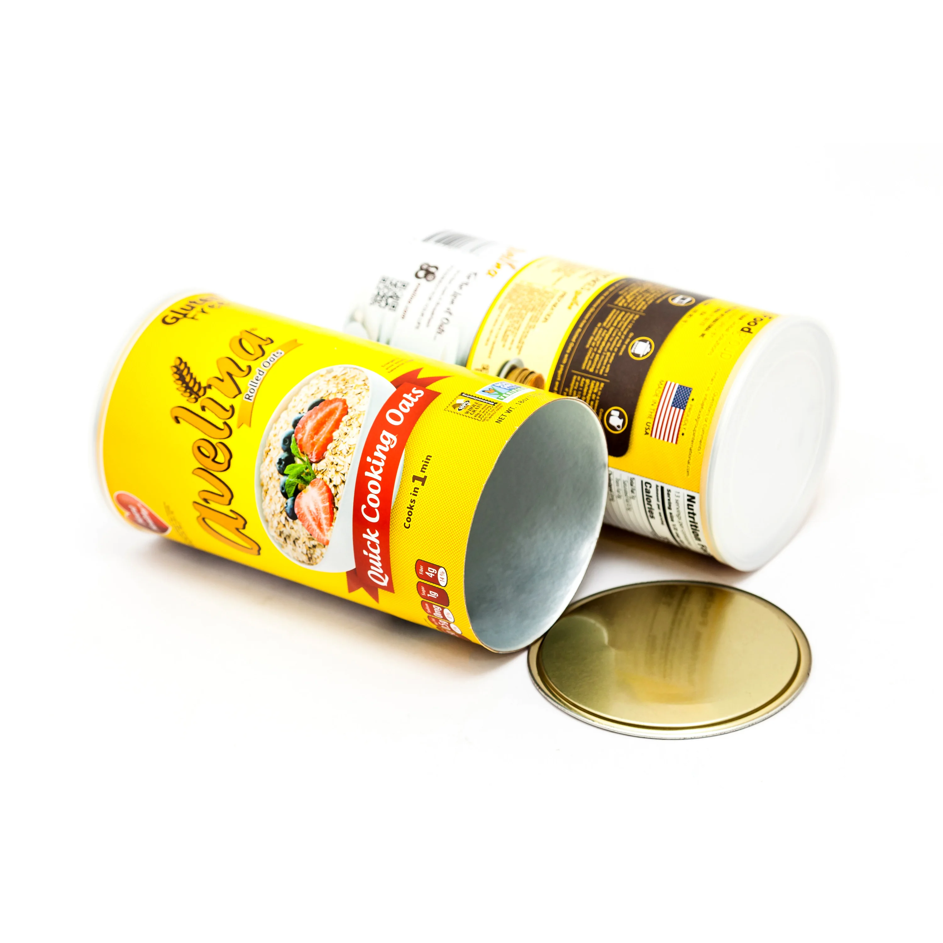 custom print hermetic paper can paper tube container for food