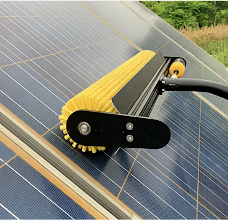 Solar Panel  charging Cleaning Washing Machine 220v to 24v power converter Roller brush