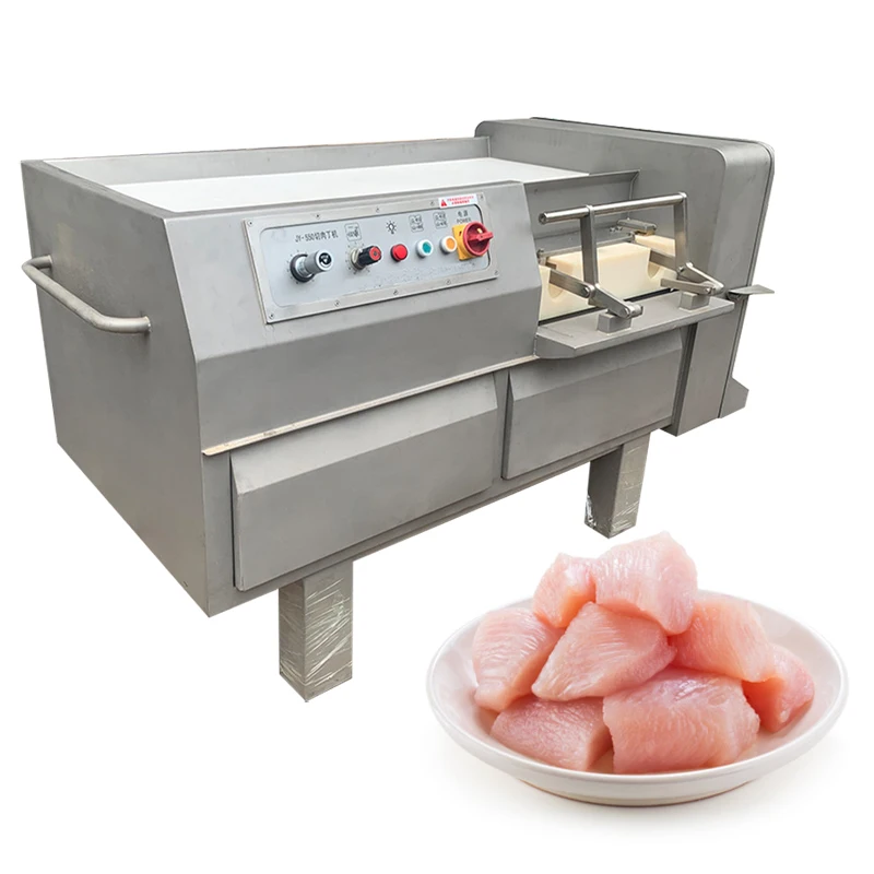 Fully automatic Chicken Beef Pork Cube Cutter  Cutter Meat Dicer Machine