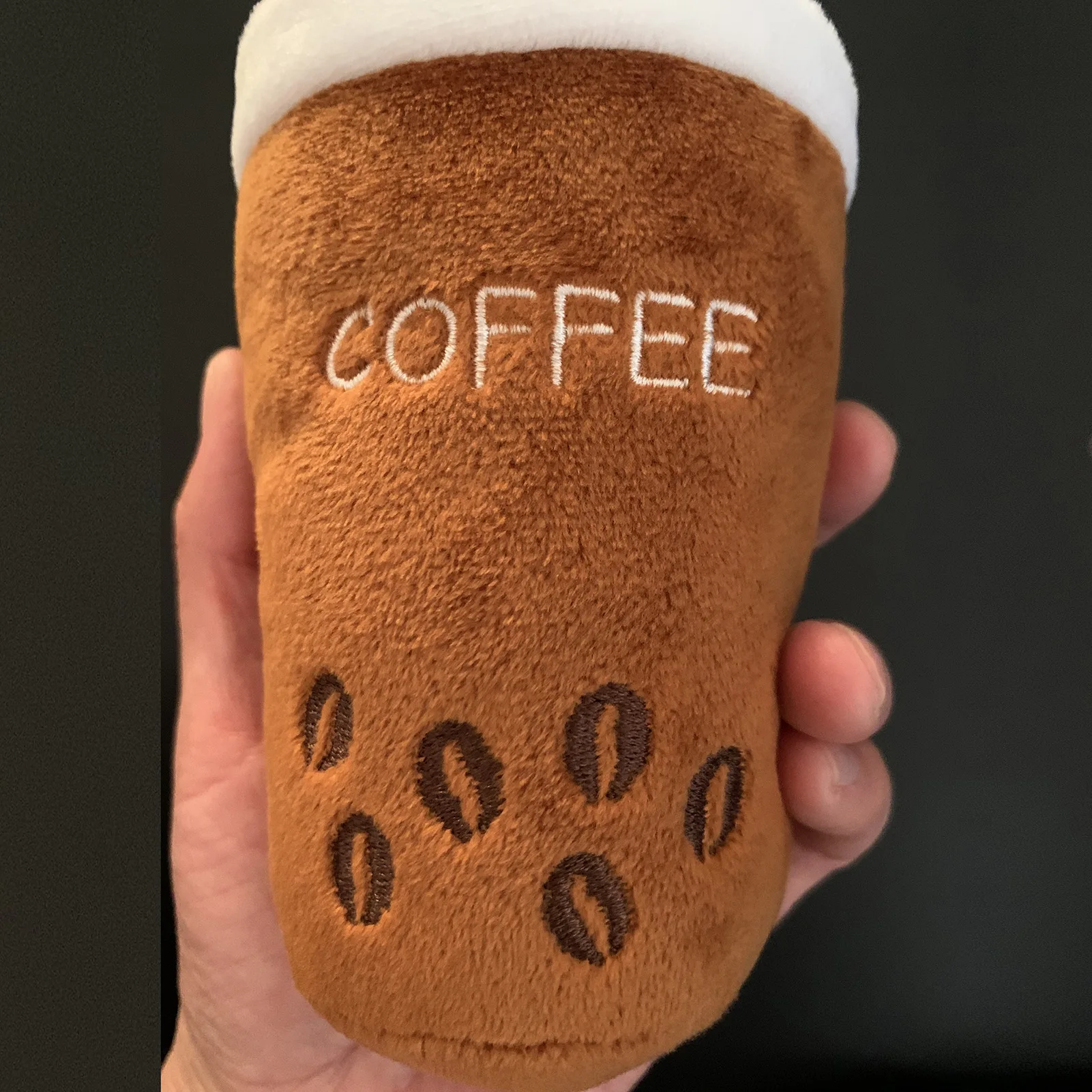 Oem Custom Coffee Cafe Cup,Beer Bottle Plush Soft Pet Dog Chew Toys With Squeaker Inside pet toys